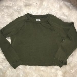 American eagle cropped crewneck